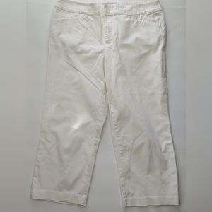 Coldwater Creek white capri pants size 10